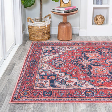 Cirali Ornate Large Medallion Washable Area Rug